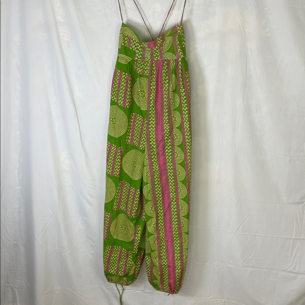 Urban Outfitters Green and Pink Jumpsuit